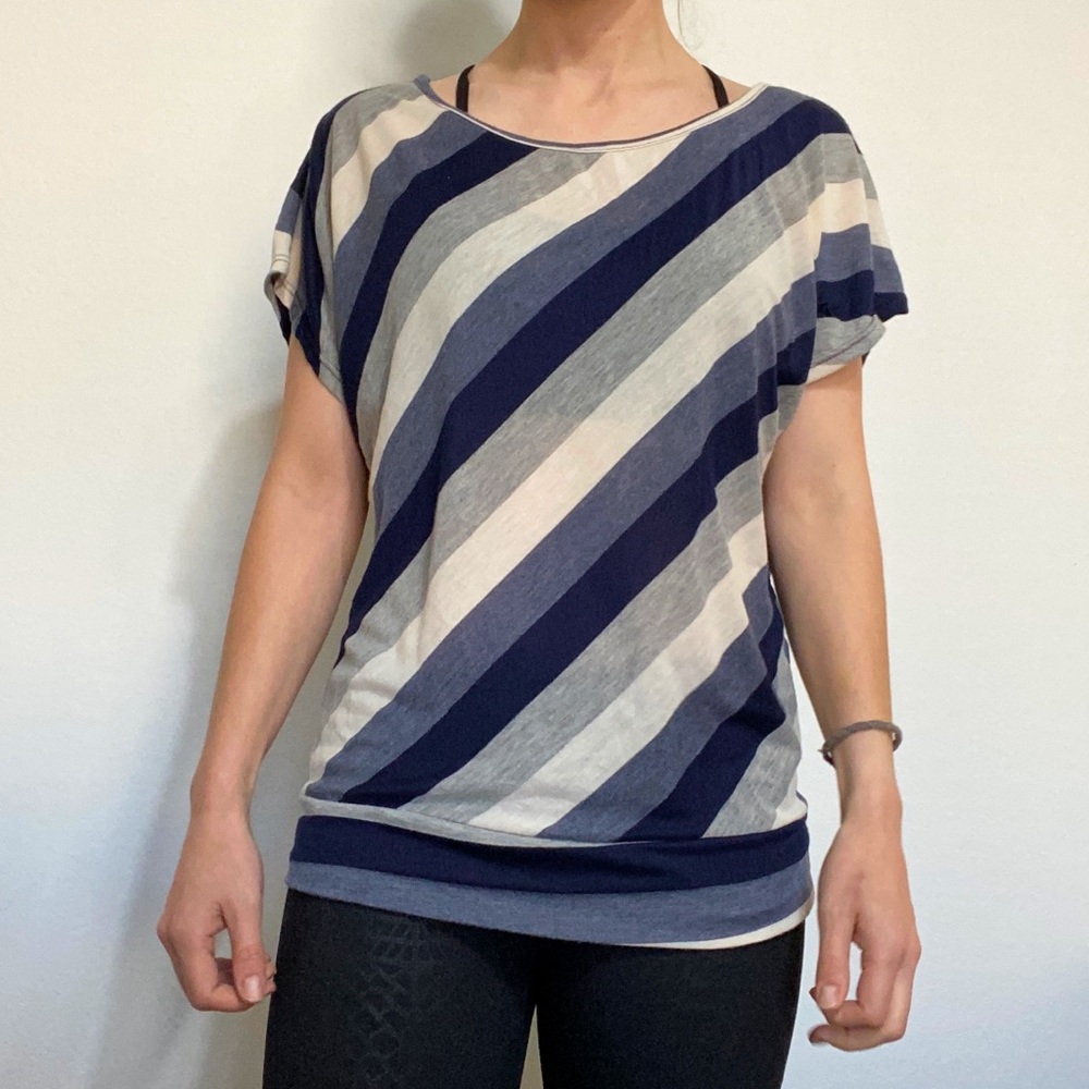Ms Bella D tunic shirt with fitted hemline